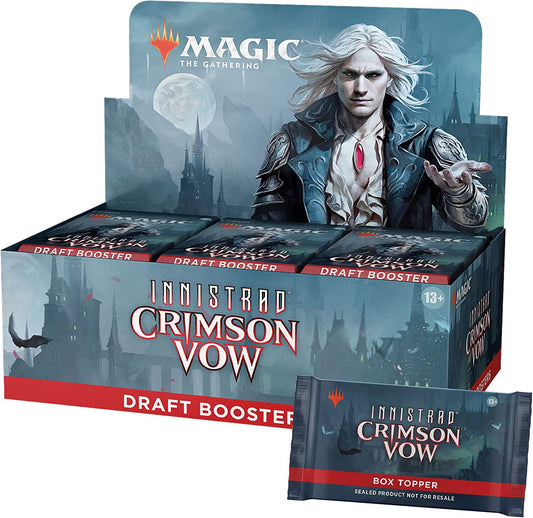Magic The Gathering Innistrad: Crimson Vow Draft Booster Box | 36 Packs + Dracula Box Topper (541 Magic Cards)