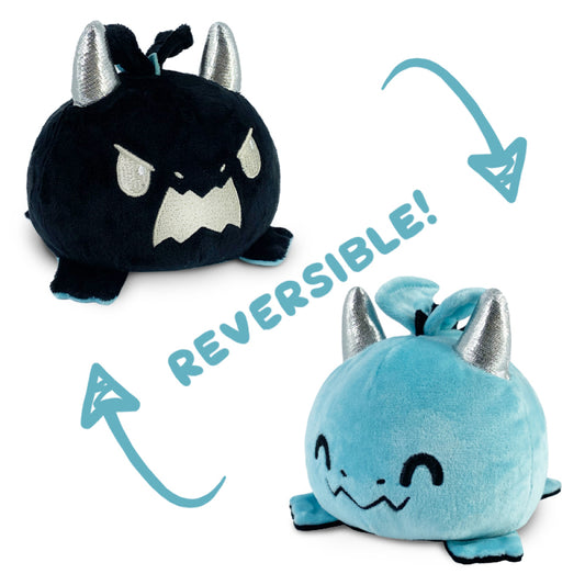 REVERSIBLE DRAGON PLUSHIE Blue + Black